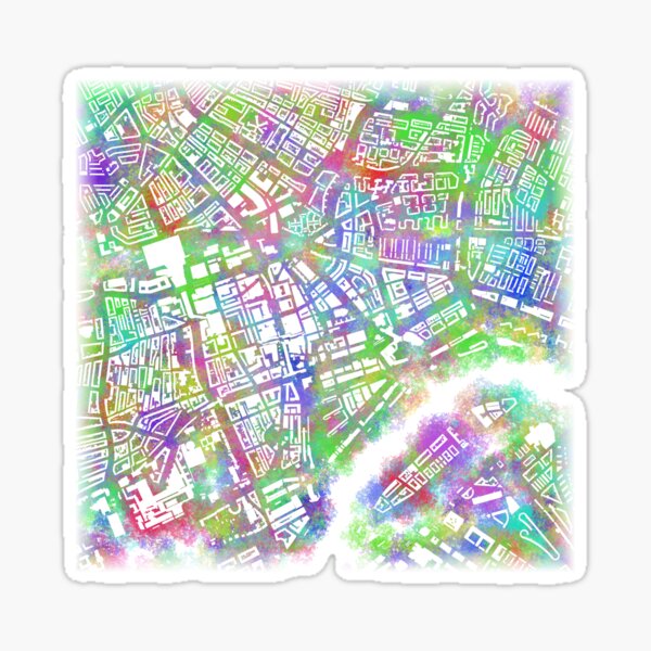 Rotterdam Toothbrush Spray Map Sticker