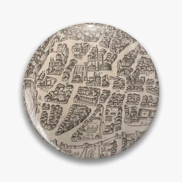 Item preview, Vintage Map of Vicenza Italy (1588) designed and sold by BravuraMedia.