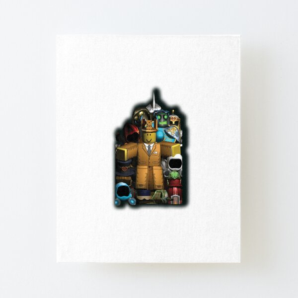 Roblox Game Characters Mounted Print By Affwebmm Redbubble - thick roblox characters