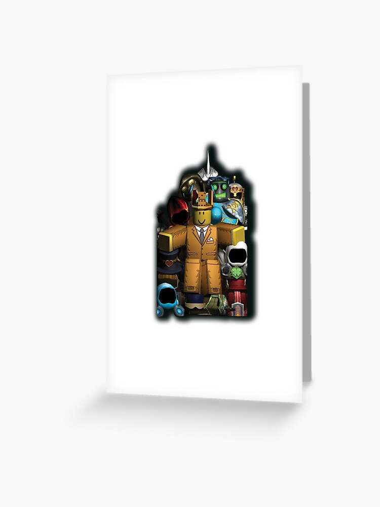 Game Of Roblox Roblox Game Characters Greeting Card By Affwebmm Redbubble - roblox game card