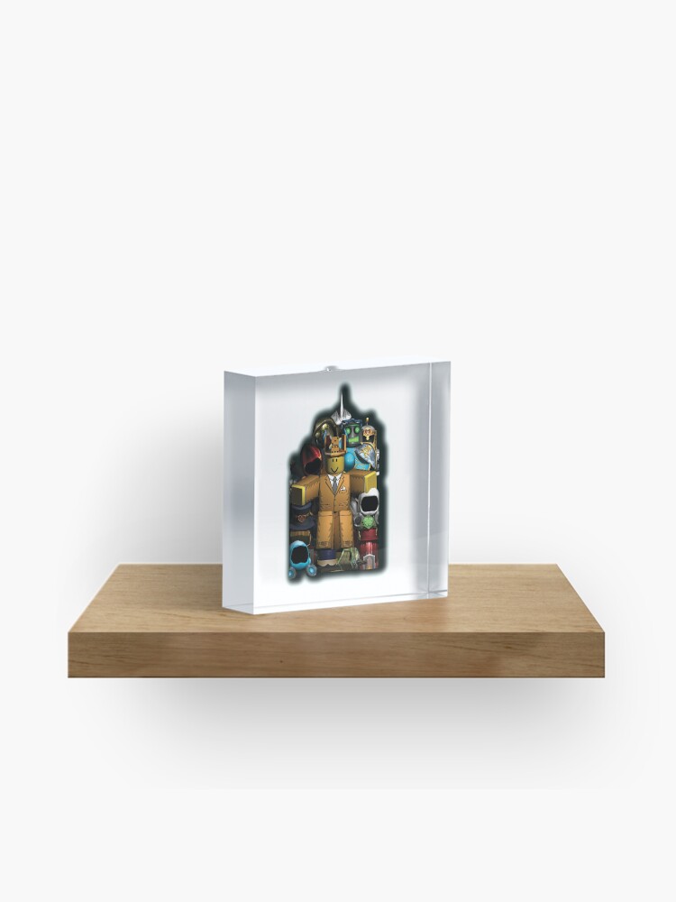 Game Of Roblox Roblox Game Characters Acrylic Block By Affwebmm Redbubble - shelf model roblox
