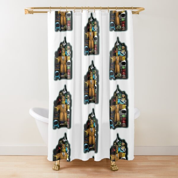 Roblox Characters Shower Curtains Redbubble - misfits high chest code roblox roblox robux hack for ios