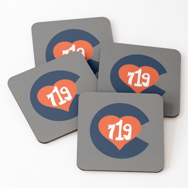 Item preview, Hand Drawn Colorado Heart Flag 719 Area Code Broncos designed and sold by itsrturn.