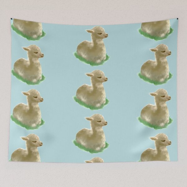 Item preview, Cartoon Baby Alpaca Looking Satisfied designed and sold by stilo29.
