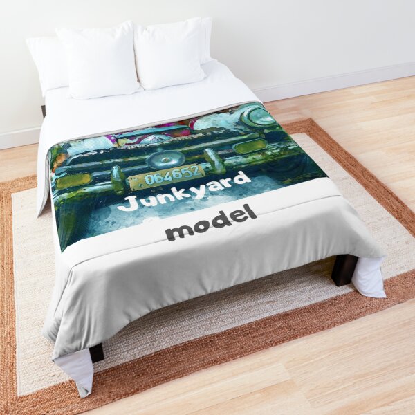 junkyard car Comforter
