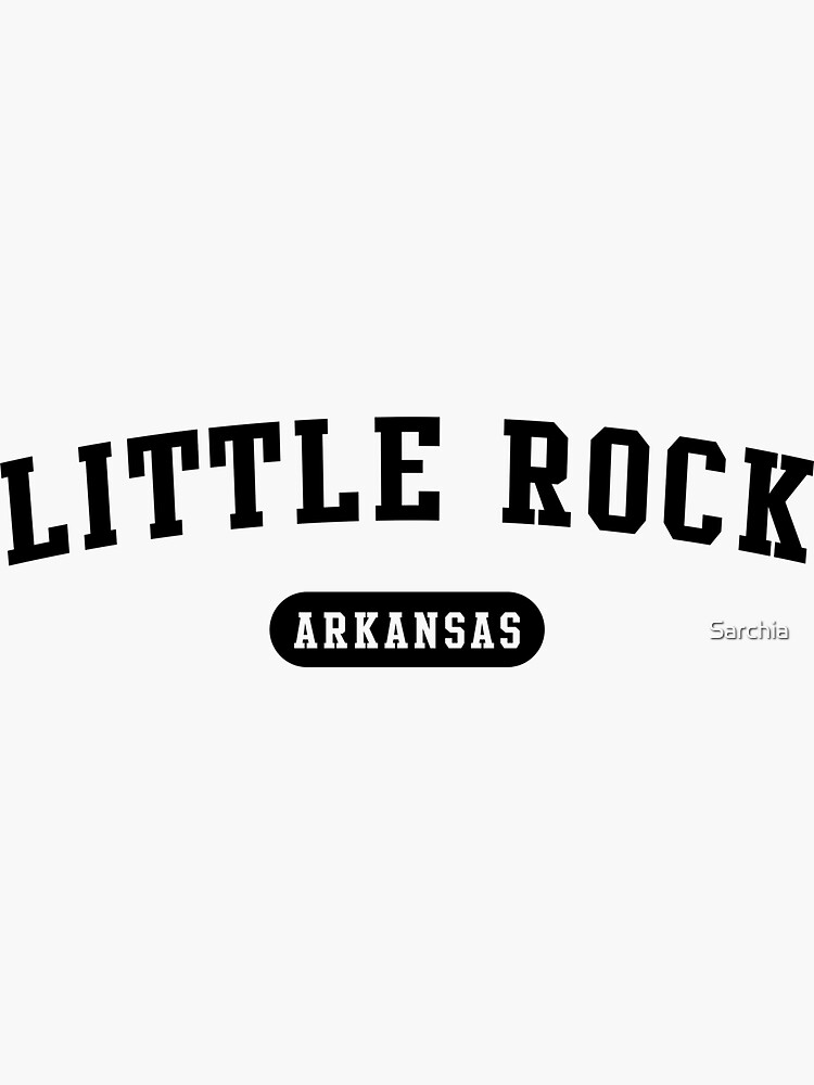 "Little Rock, AR" Sticker by Sarchia Redbubble