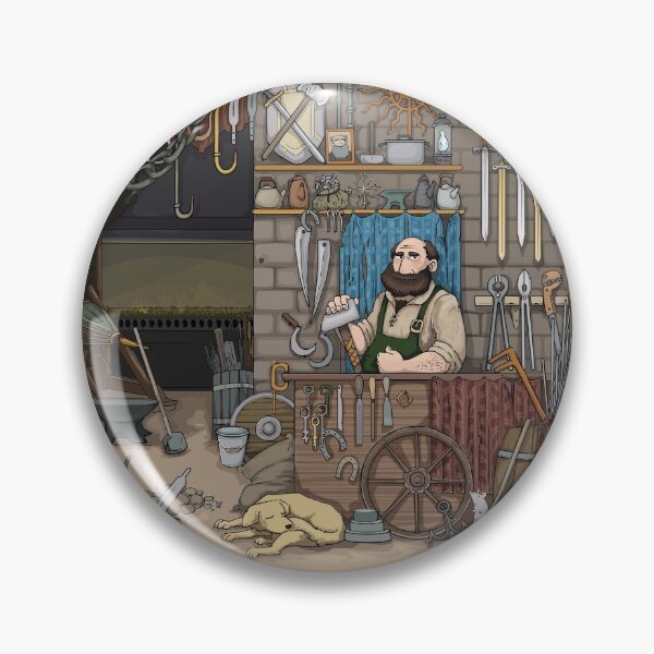 Item preview, Blacksmith in his workshop designed and sold by SleepyMarten.