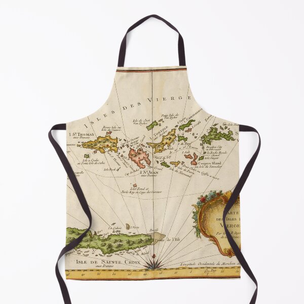 Item preview, Vintage map of the Virgin Islands (1764) designed and sold by BravuraMedia.