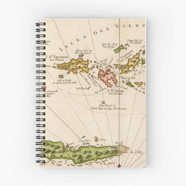 Item preview, Vintage map of the Virgin Islands (1764) designed and sold by BravuraMedia.