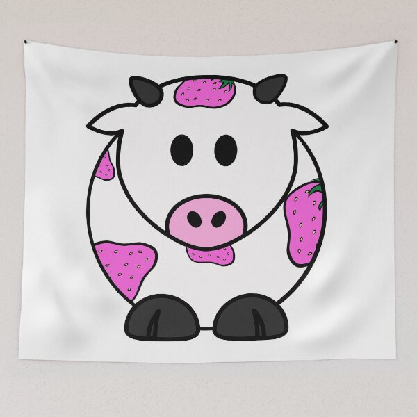 Item preview, Strawberry cow designed and sold by millerprints.