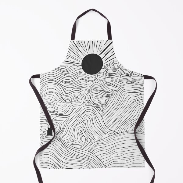 Item preview, Line art with mountain and sun designed and sold by Budoorsaeedoo.