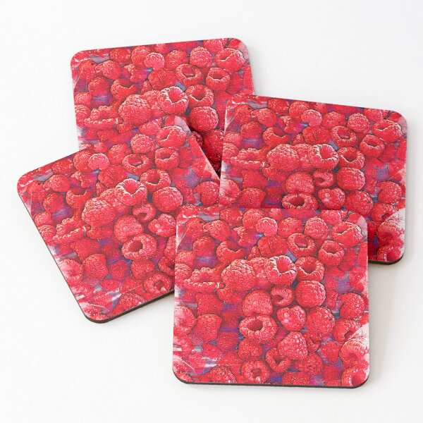 Item preview, Fresh Bright Red Raspberries - For Fruit Lovers designed and sold by ColortrixArt.