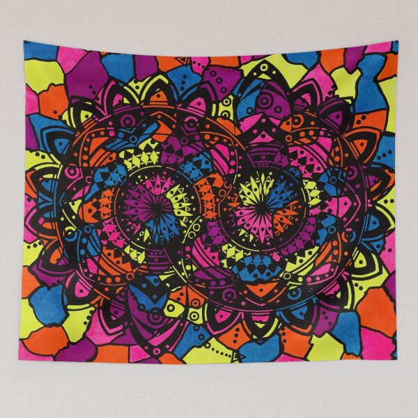 Item preview, Neon Camouflage Mandala designed and sold by GreenVenus.