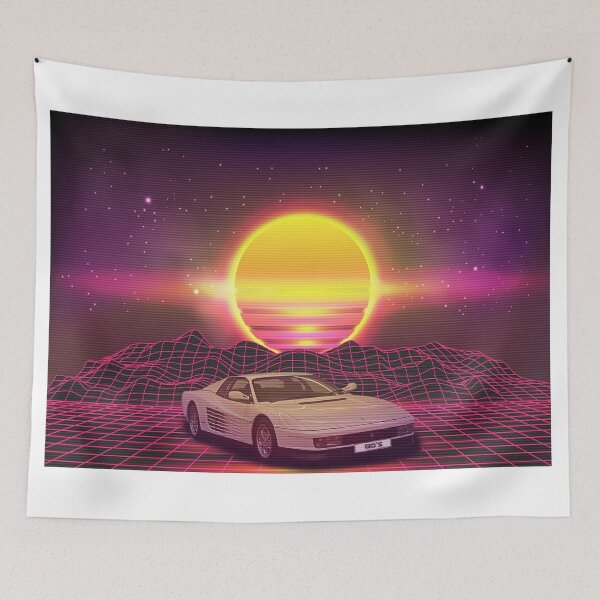 Item preview, Testarossa Synthwave Car designed and sold by yaekus.