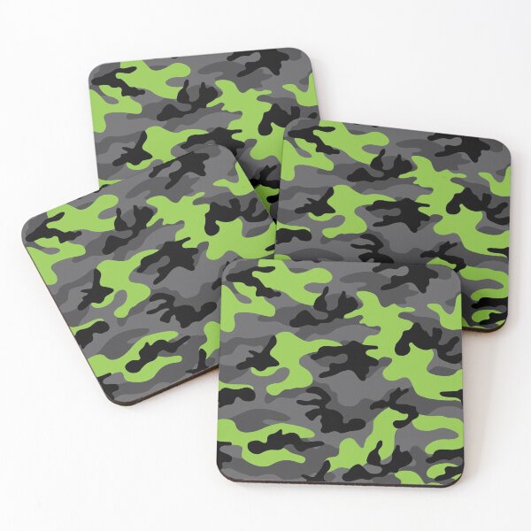 Item preview, Lime Green Neon and Grey Camo Camouflage Pattern designed and sold by digitalvintage.