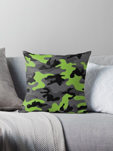 Artikel-Vorschau von Lime Green Neon and Grey Camo Camouflage Pattern, designt und verkauft von digitalvintage.