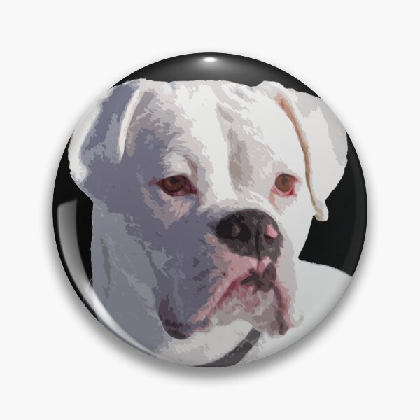 Item preview, All White Boxer Dog Portrait designed and sold by 3QuartersToday.