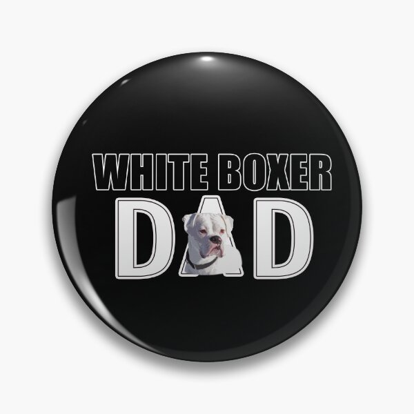 Item preview, White Boxer Dog Dad designed and sold by 3QuartersToday.
