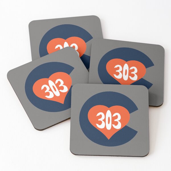 Item preview, Hand Drawn Colorado Heart Flag 303 Area Code Broncos designed and sold by itsrturn.