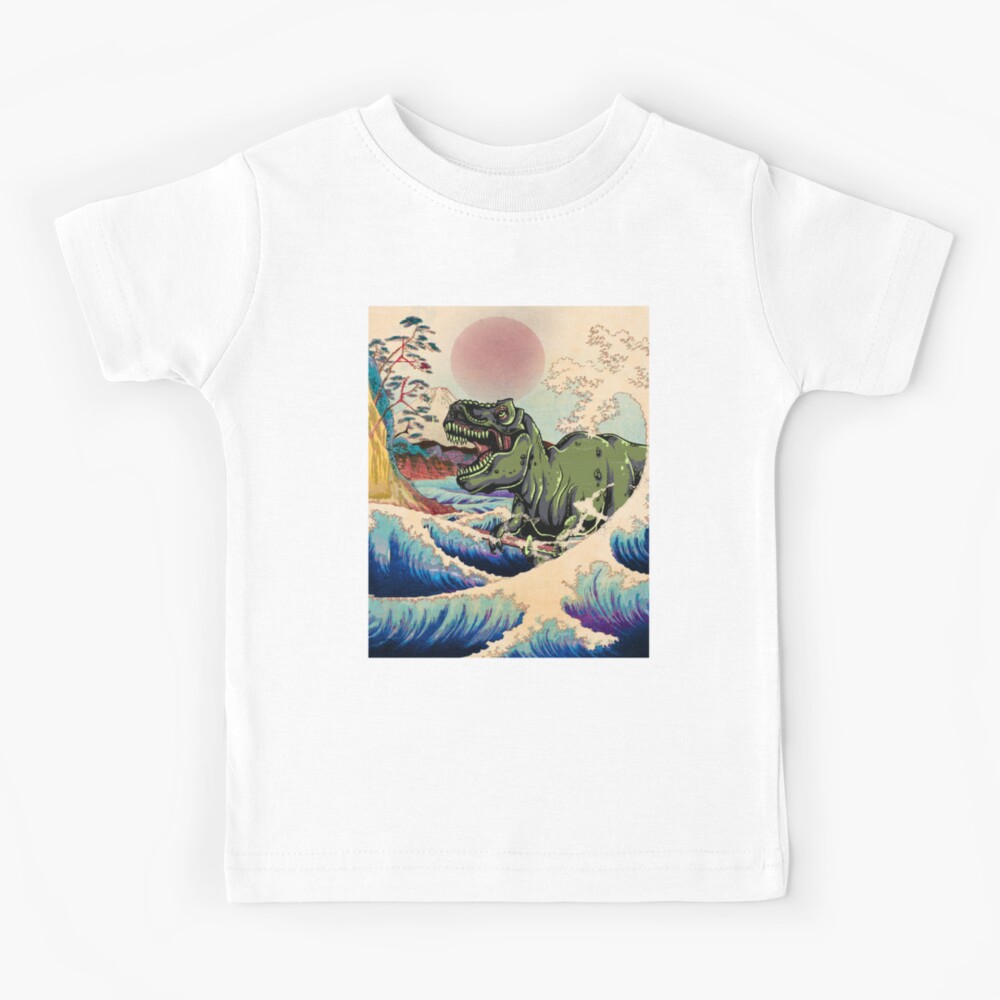 Folcart 630648 Kids T-shirt 36 Views of Mount Fuji Godzilla Navy 150 