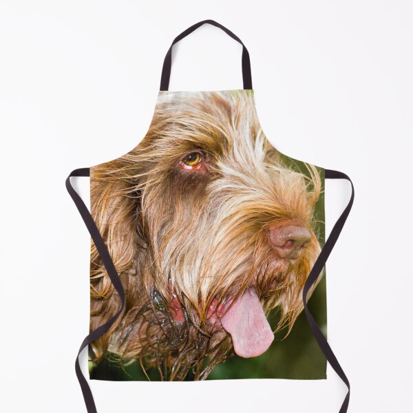 Item preview, Tongue out Spinone designed and sold by FOLK ART FUSION by heidiannemorris.