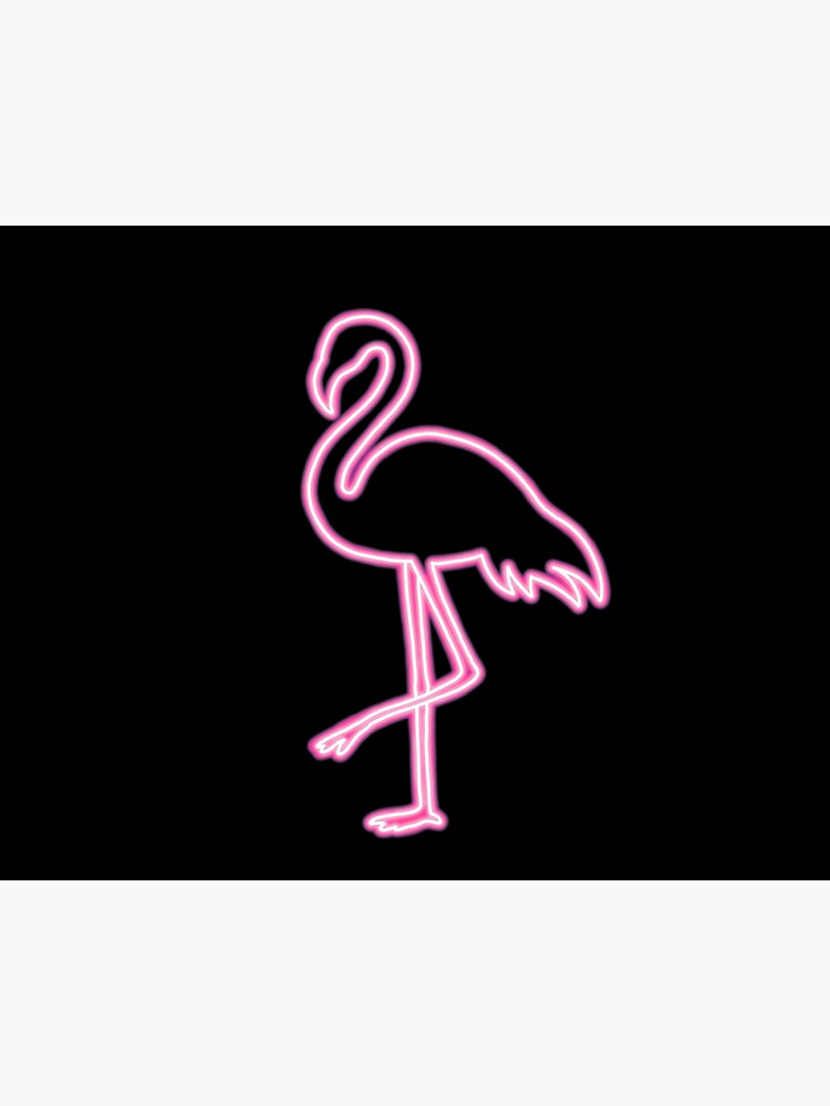 flamingo neon light painting