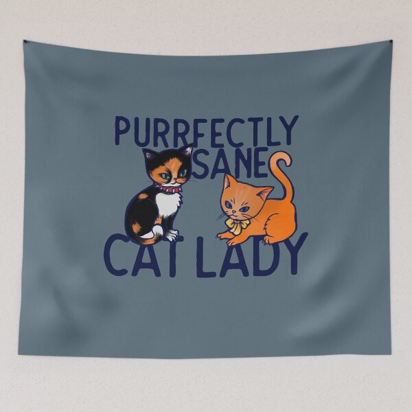 Artikelvorschau, Purrfectly Sane Cat Lady entworfen und verkauft von FrictionMaxxing.