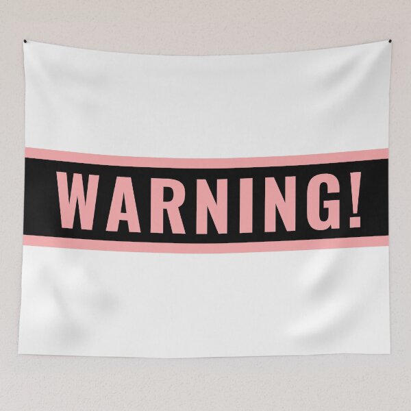 Item preview, Warning Sign - Pink designed and sold by thesassypanda.