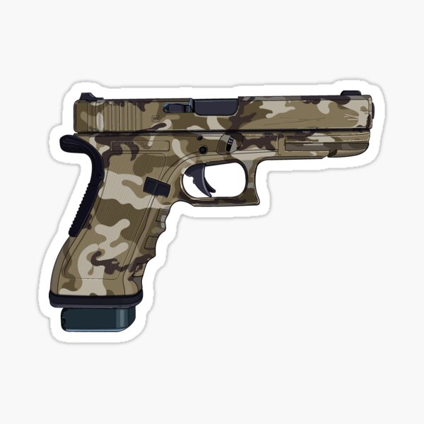 Item preview, Ilustración de pistola modificada designed and sold by John Cardwell.