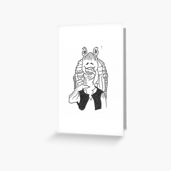 Jar jar binks Greeting Card