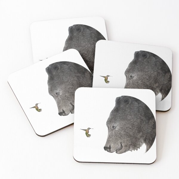 Item preview, Bear and Hummingbird  designed and sold by b-drawing.