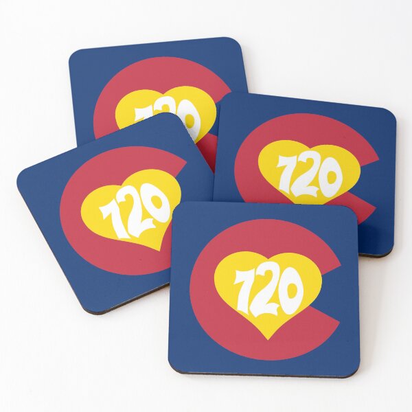 Item preview, Hand Drawn Colorado Heart Flag 720 Area Code designed and sold by itsrturn.