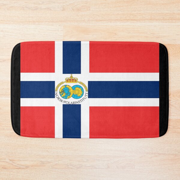 Item preview, Black Norwegian Antarctica flag designed and sold by AidanMDesigns.