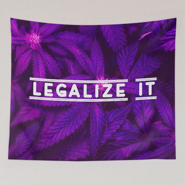 Item preview, Legalize It Cannabis Marijuana 420 Weed Pop Culture Psychedelic Print designed and sold by Sornoran420.
