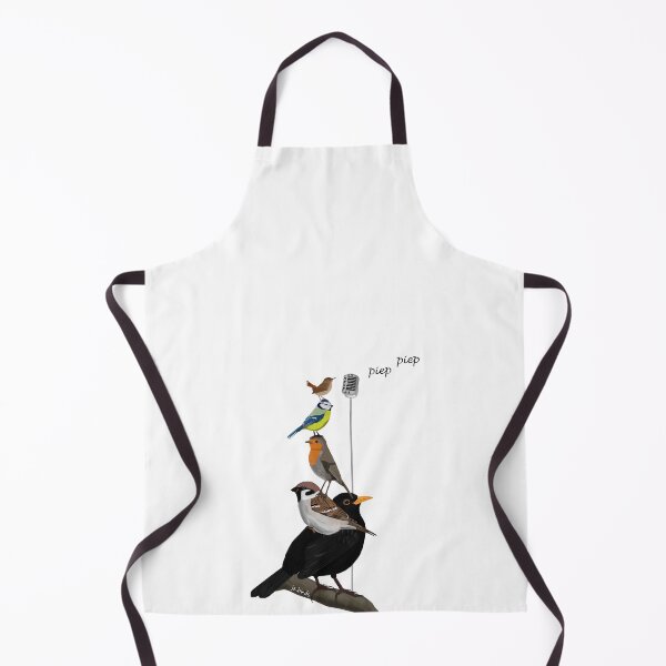 Item preview, Backyard Birds Blackbird Sparrow Robin Bluetit Wren bird drawing gift women girls men birdwatcher biologist designed and sold by jz-birds.