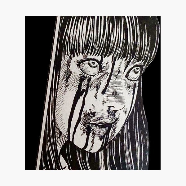 Junji Ito - Tomie (black) Photographic Print