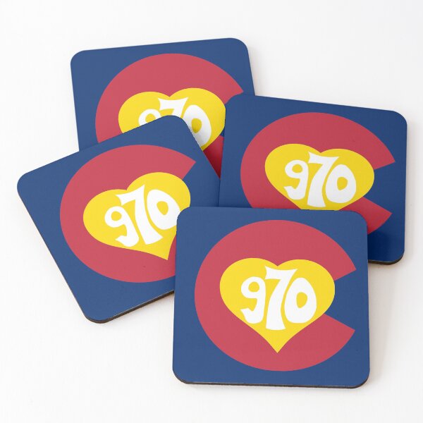 Item preview, Hand Drawn Colorado Heart Flag 970 Area Code designed and sold by itsrturn.