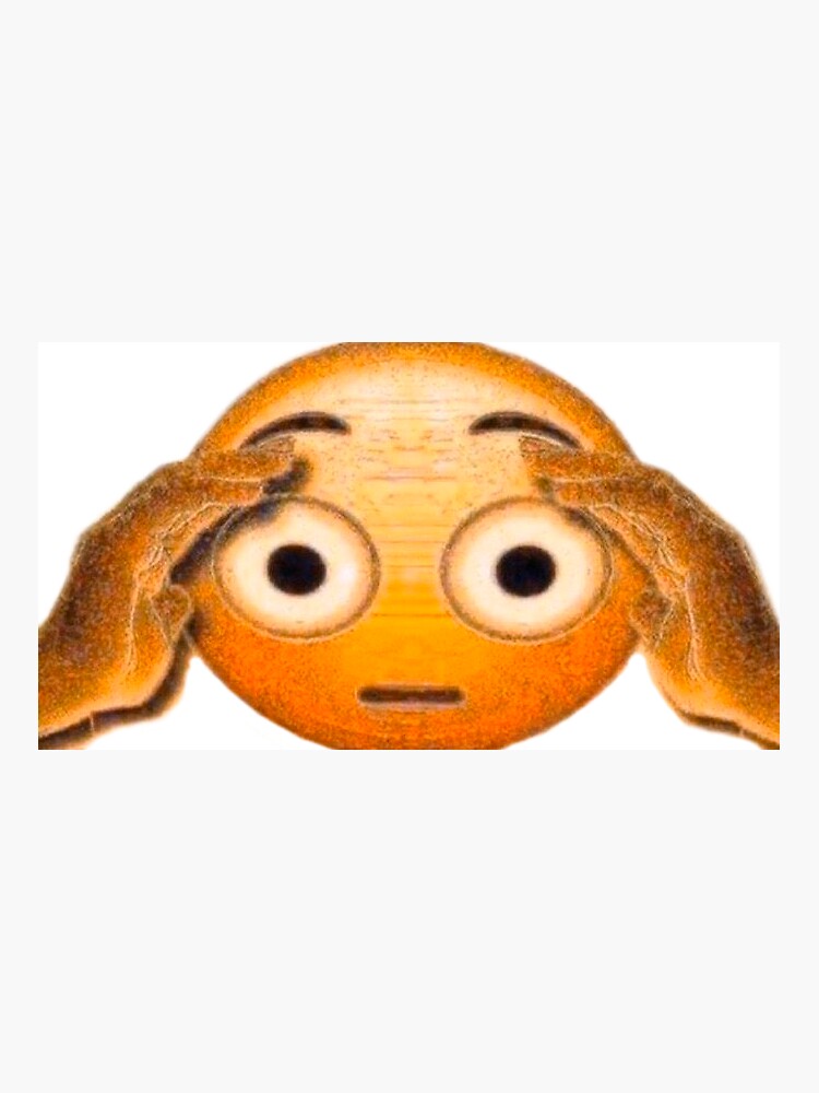 Cursed Stressed Emoji Sticker for Sale by LLFits