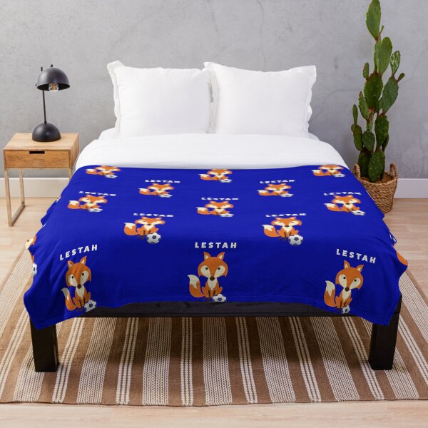 Lestah - Foxes - Leicester Throw Blanket