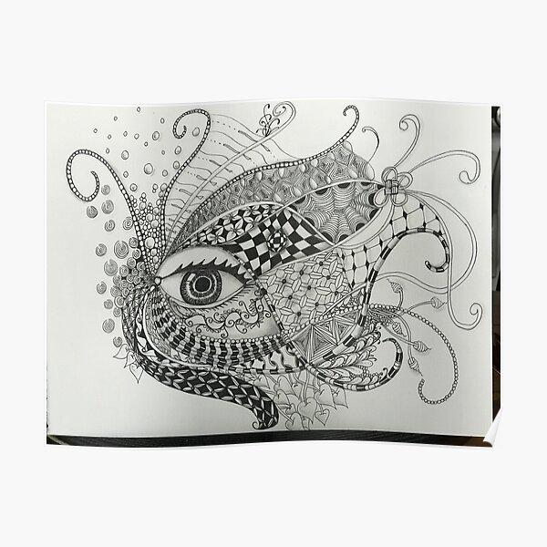 Tangle Inspired Art Poster