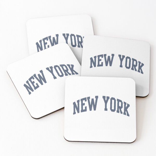Item preview, Dark Blue New York Curved Sticker designed and sold by laurencude.