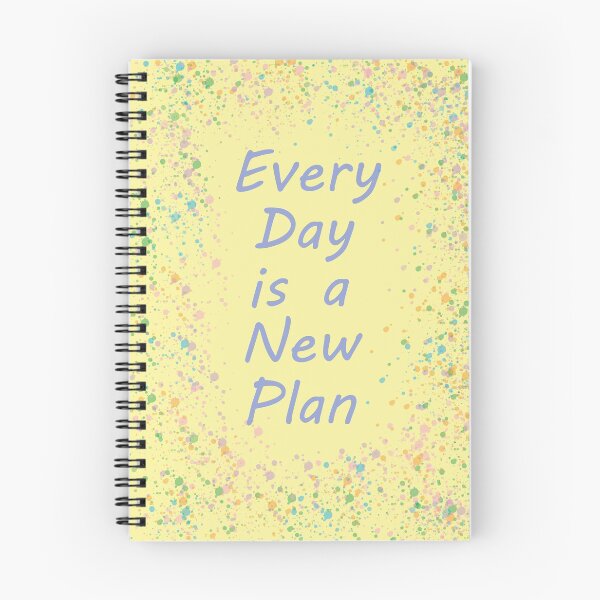 Item preview, Every Day is a New Plan Yellow Paint Splatter designed and sold by bklyndesigns.
