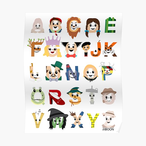 Oz-abet (an Oz Alphabet) Poster