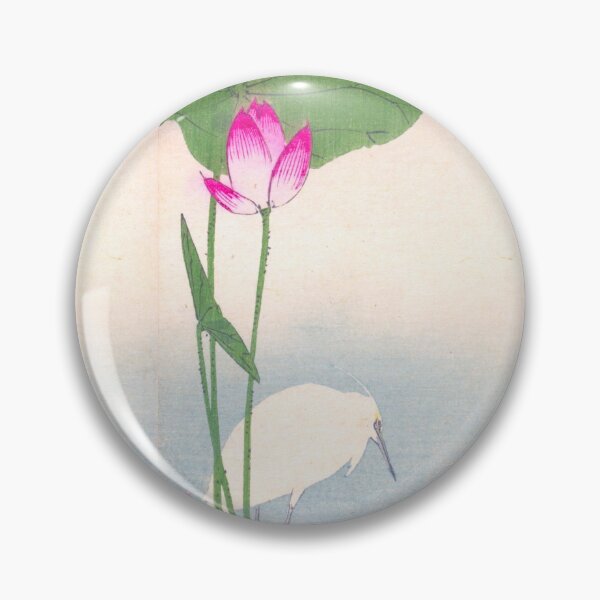 Item preview, White heron and lotus designed and sold by killies.