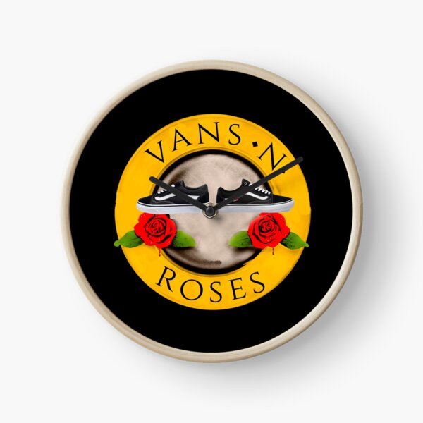 Vans and roses Clock