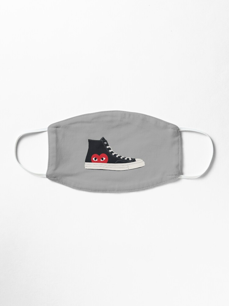 Comme Des Garcons Play X Converse Chuck Taylor Hidden Heart High Top Sneakers Mask By Designsbyjs Redbubble