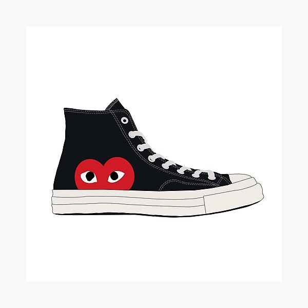 heart print converse