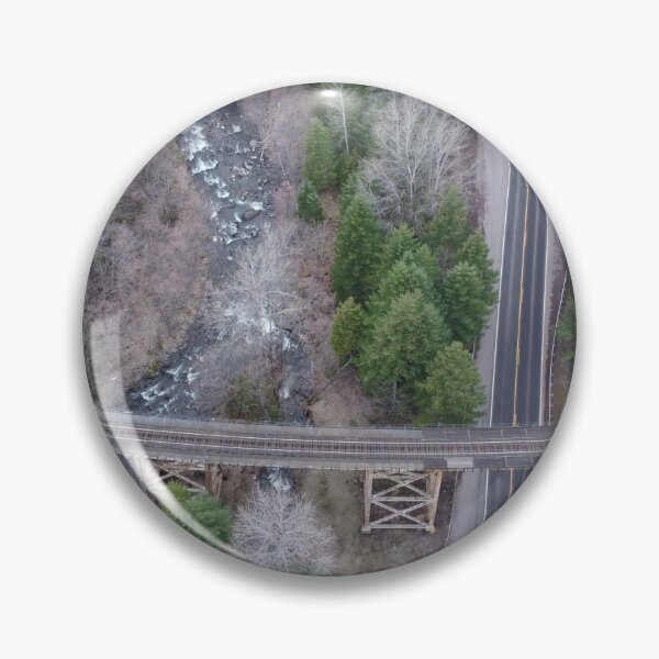 Item preview, Railroad crossing over Salt Creek and Highway 58 designed and sold by KennethAscheri.