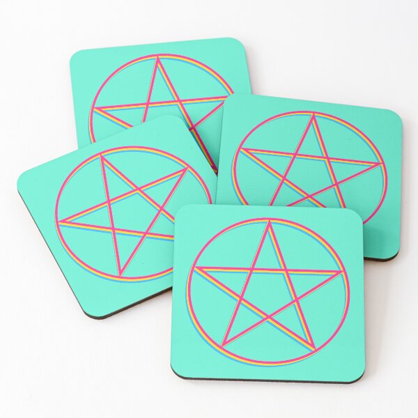 Item preview, Pansexual Pride Pentagram designed and sold by Kole's Designs.