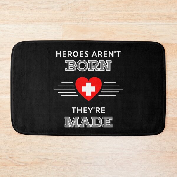 Item preview, Heroes are Made - White Text designed and sold by Wisps & Whiskers Designs.